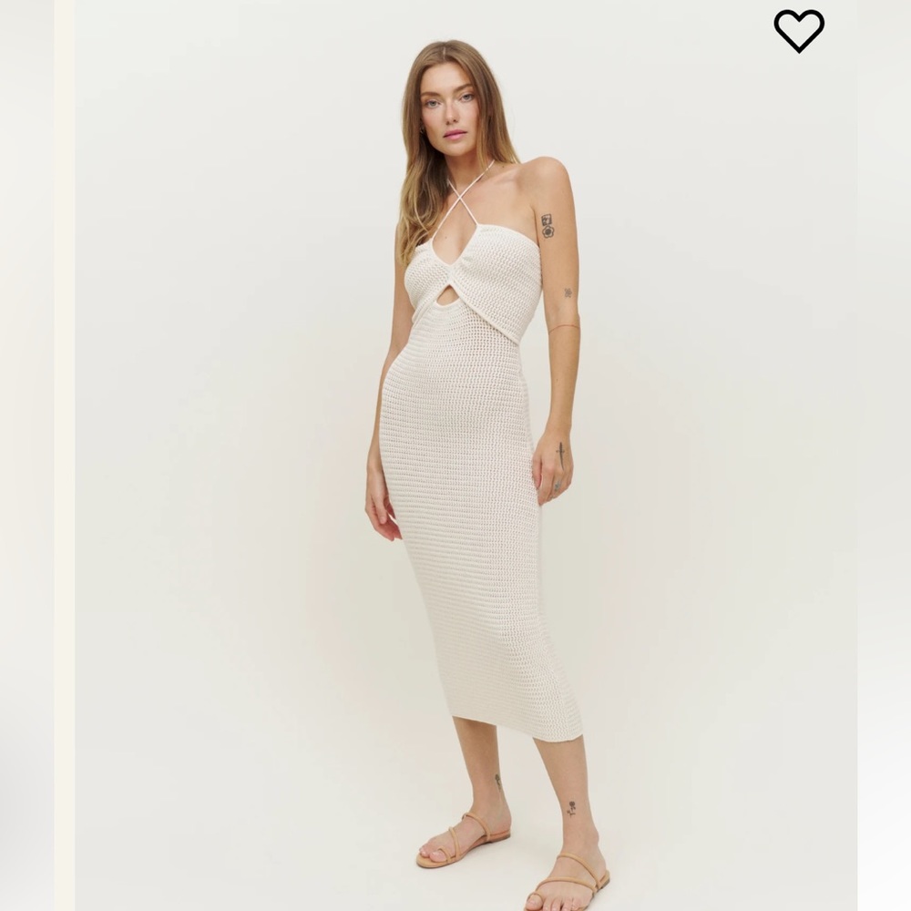 Reformation Venete Open Knit Dress